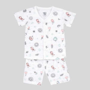 Premium Muslin Cotton Co-ord Set For Baby Boys | 100% Natural Cotton | Bloom Bird